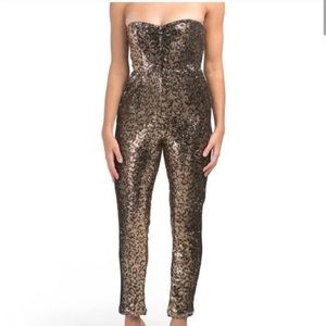 Milly Jes Sequin Leopard Jumpsuit